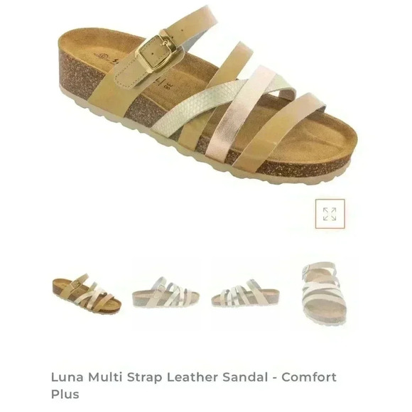 Sanosan Luna Multi Strap Leather Sandal Comfort Plus Women’s Size 42 - Picture 9 of 9